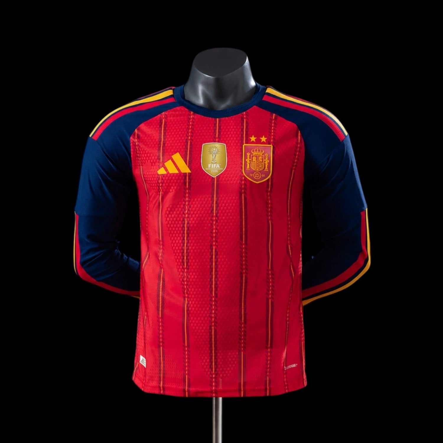 Espagne Maillot Manches Longues 2 Étoile ⭐⭐ Domicile 26/27- Version Player