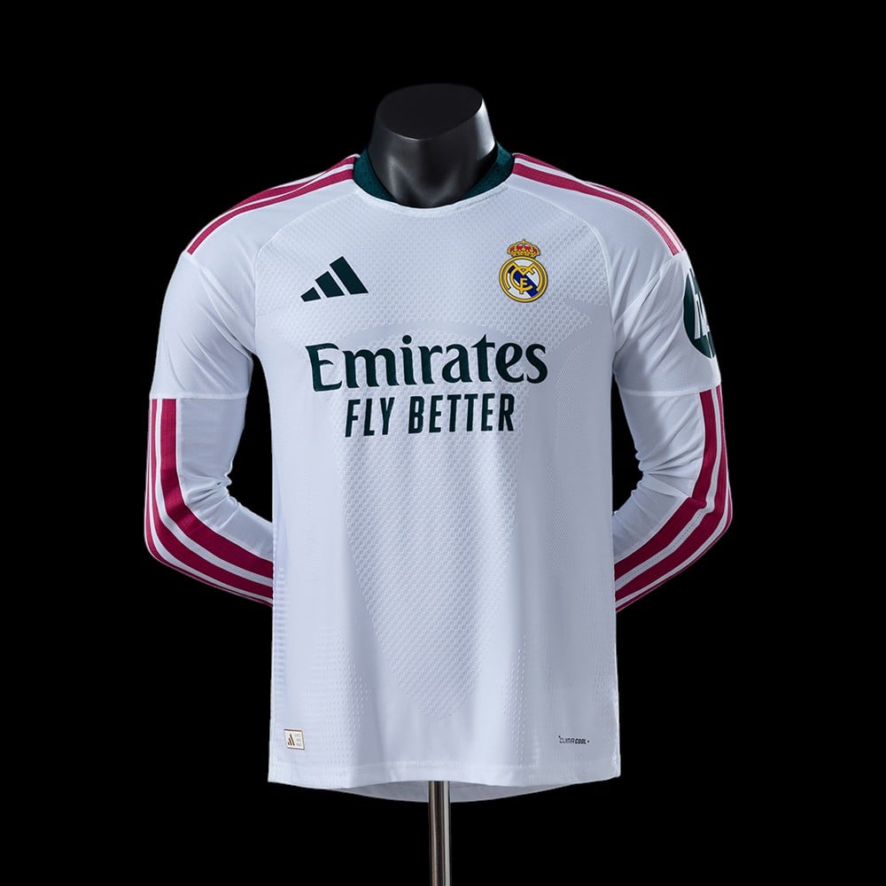 R.Madrid Maillot Manches Longues Domicile 26/27 - Version Player