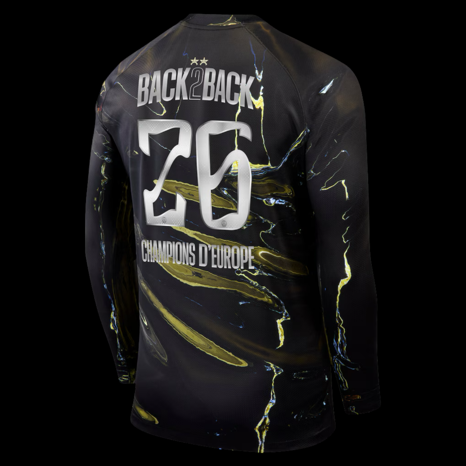 Paris SG Maillot Manches Longues Night Edition 25/26 - CHAMPIONS ⭐⭐